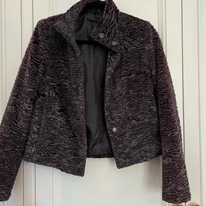 Grey Faux Fur Jacket